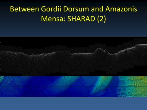 Radar sounding of the Eastern Medusae Fossae Formation ... - Inaf