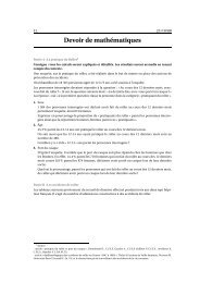 Devoir de mathématiques - Free