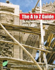 The A to Z Guide - the Afghanistan Research and Evaluation Unit ...