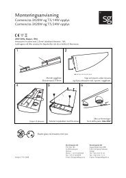 Monteringsanvisning - SG Armaturen
