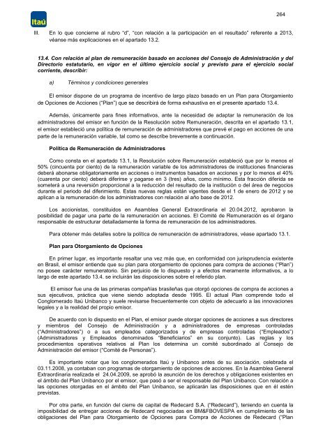 2012 formulario de referencia - Banco Itaú