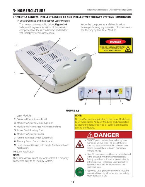 Vectra Genisys Service Manual - DJO Global