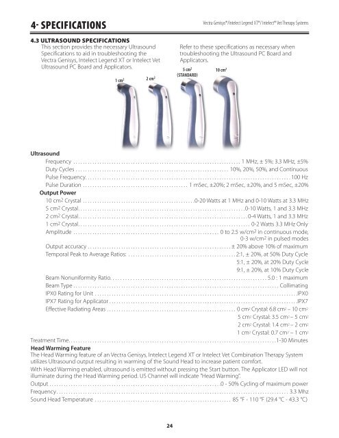 Vectra Genisys Service Manual - DJO Global