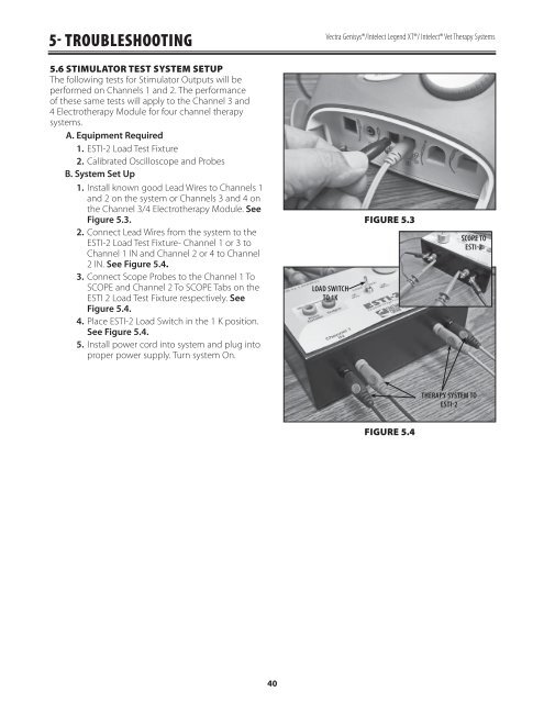 Vectra Genisys Service Manual - DJO Global