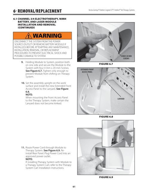 Vectra Genisys Service Manual - DJO Global