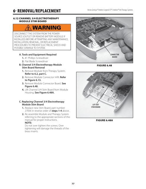 Vectra Genisys Service Manual - DJO Global