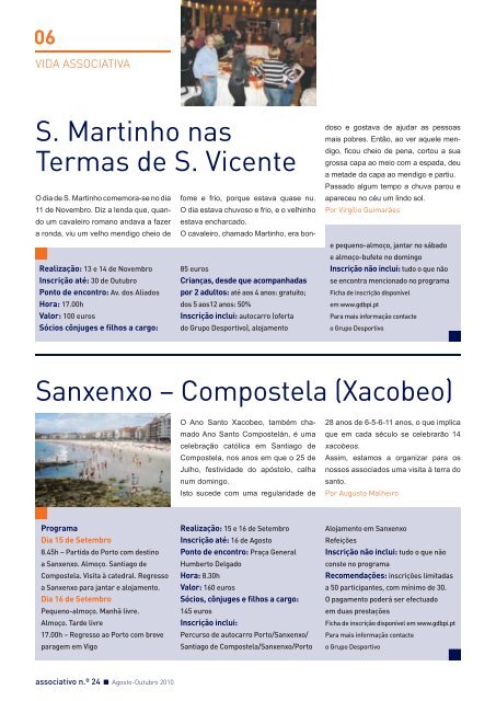 Agosto-Outubro 10 - Grupo Desportivo e Cultural dos Empregados ...