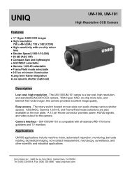 UNIQ UM-100, UM-101 - RTS Vision