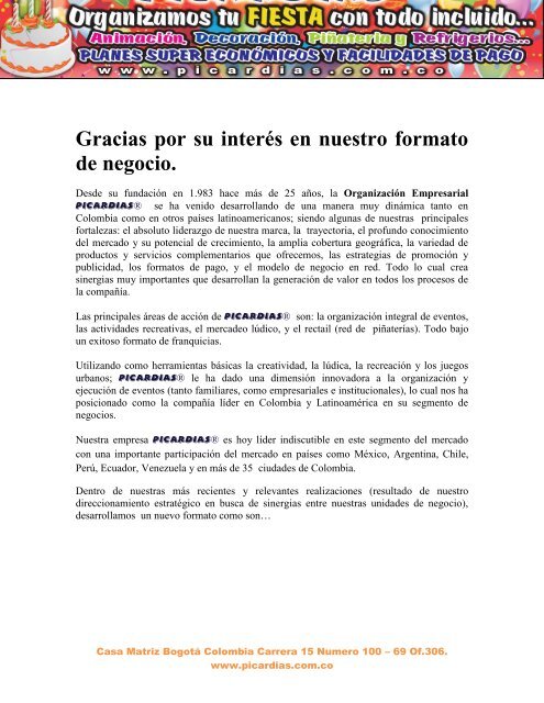 Info Basica de Franquicias.pdf - Picardias