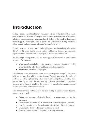Objective Based Selling Introduction (Adobe PDF, 4 pages)