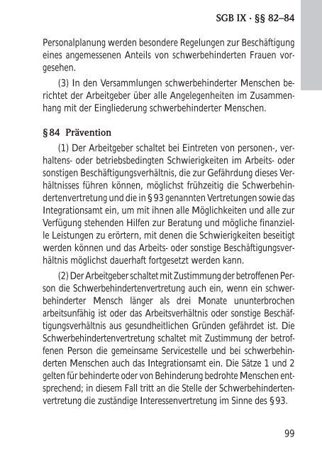 Sozialgesetzbuch â Neuntes Buch â (SGB IX ... - Personalrat