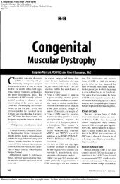 Mercuri E, Longman C. Congenital muscular dystrophy ... - Cure CMD