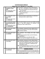 AURANGABAD BENCH - Bombay High Court