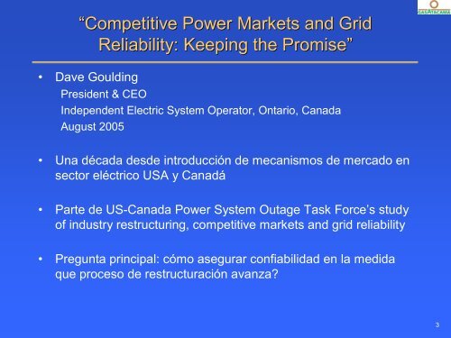 Confiabilidad de Sistemas ElÃ©ctric ElÃ©ctricos en Mercados ... - CigrÃ©