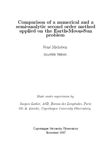 Comparison of a numerical and a semi-analytic ... - Computer Physics