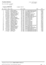 Crystal Reports - Orienteering Miane '87