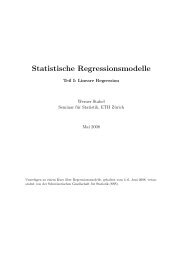 Lineare Regression (Kap. 1-5) (pdf) - Seminar fÃ¼r Statistik - ETH ZÃ¼rich