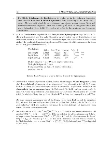 Lineare Regression (Kap. 1-5) (pdf) - Seminar fÃ¼r Statistik - ETH ZÃ¼rich
