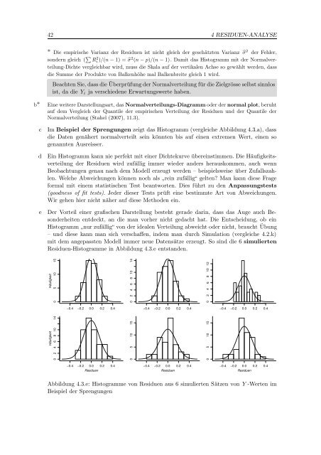 Lineare Regression (Kap. 1-5) (pdf) - Seminar fÃ¼r Statistik - ETH ZÃ¼rich