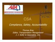 Compliance, Safety, Accountability - American Bus Association
