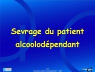 Sevrage du patient alcoolodÃ©pendant - SFA