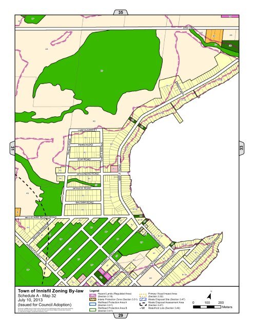 Mapping to Proposed Zoning By-Law - Town of Innisfil