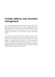 Coastal Defence and Shoreline Management - WWF UK