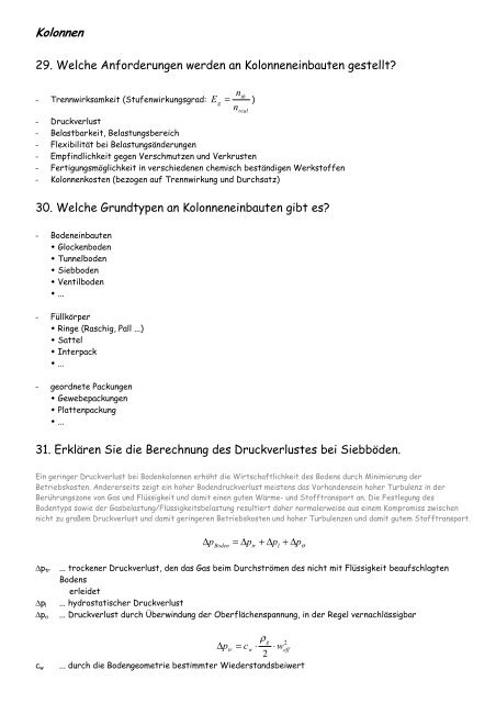 Thermische Verfahrenstechnik - Fragenkatalog (aus ... - Bplaced.net