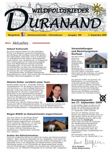 Duranand 299. Ausgabe 03.09.2009.indd - Wildpoldsried