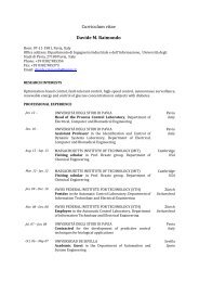 Curriculum vitae Davide M. Raimondo - UniversitÃ  degli studi di Pavia
