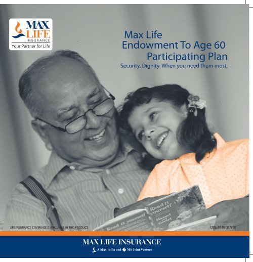 60 yr Endowment Plan Eng - Max Life Insurance