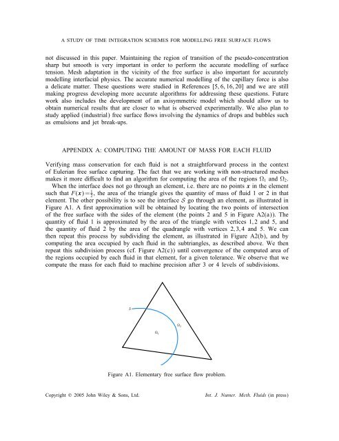 A study of time integration schemes for the numerical modelling of ...