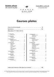 Courses plates - France Galop