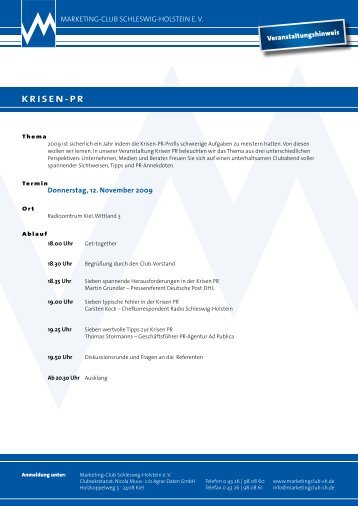 KRISEN-PR - Marketing-Club Schleswig-Holstein eV