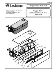 Copper-Fin2Â® Commercial Pool Heaters Replacement ... - Lochinvar