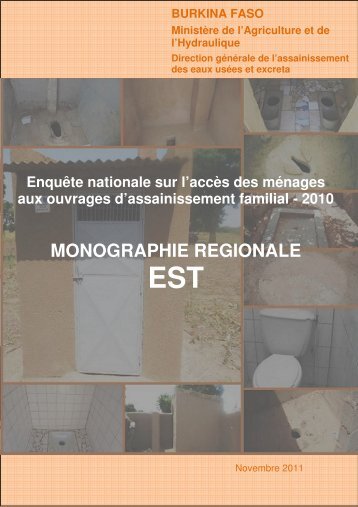 monographie regionale - Portail du secteur de l'eau au Burkina Faso