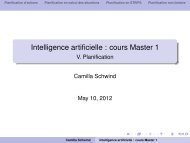 Intelligence artificielle : cours Master 1 - V. Planification