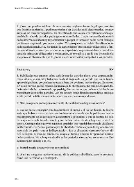 Democracia con Partidos - Centro de Estudios PÃºblicos