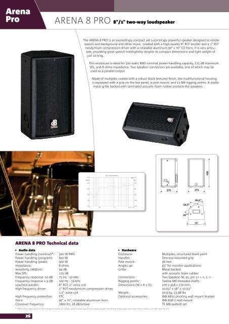 dB TECHNOLOGIES PRODUCT INFORMATION - EMPIRE Light ...