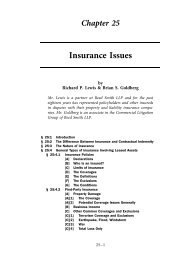 Insurance Issues - Practising Law Institute