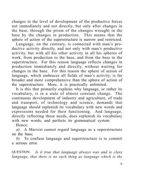 Marxism and Problems of Linguistics - From Marx to Mao