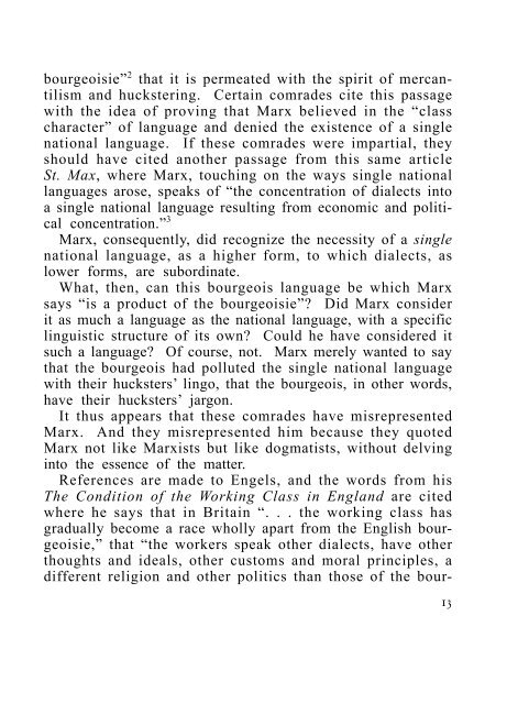 Marxism and Problems of Linguistics - From Marx to Mao