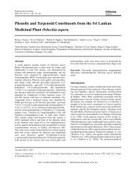 Phenolic and Terpenoid Constituents from the Sri Lankan Medicinal ...