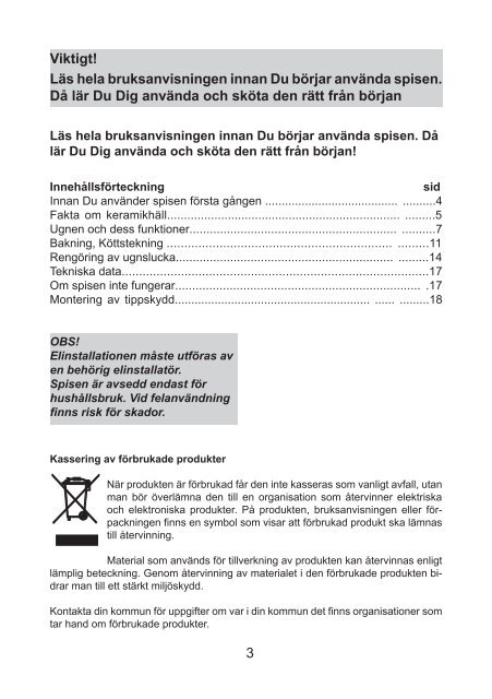 bruksanvisning s 462 kv - Cylinda