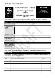 Draft registration form for Solicitors - Scottish Legal Aid Board