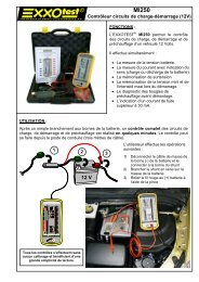 Fiche Technique MI250 - Exxotest