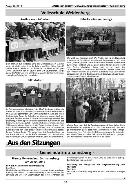 Ausgabe 06/2013 - Weidenberg