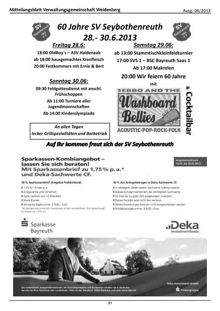 Ausgabe 06/2013 - Weidenberg