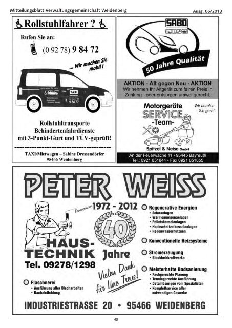 Ausgabe 06/2013 - Weidenberg