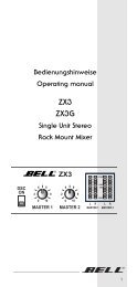 ZX3 Single Unit 19â Rack Mixer - Bell Audio